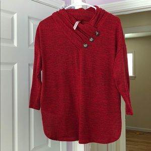 🌟FREE SHIPPING🌟Red cowl neck sweater